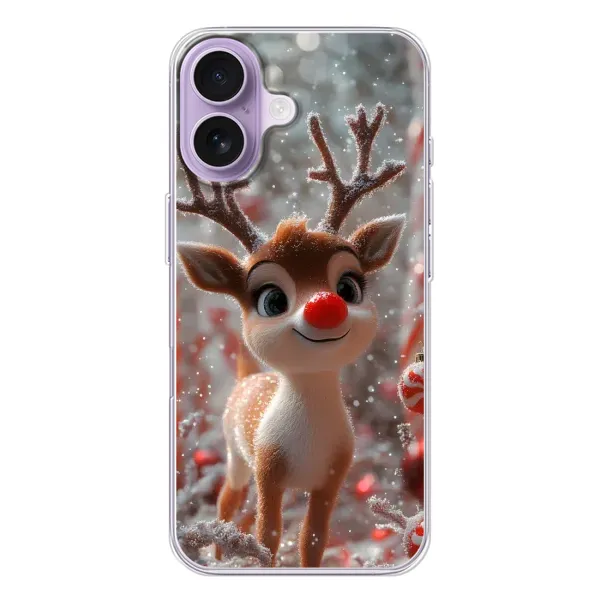 Чохол з принтом «Олень з носом» для iPhone 17