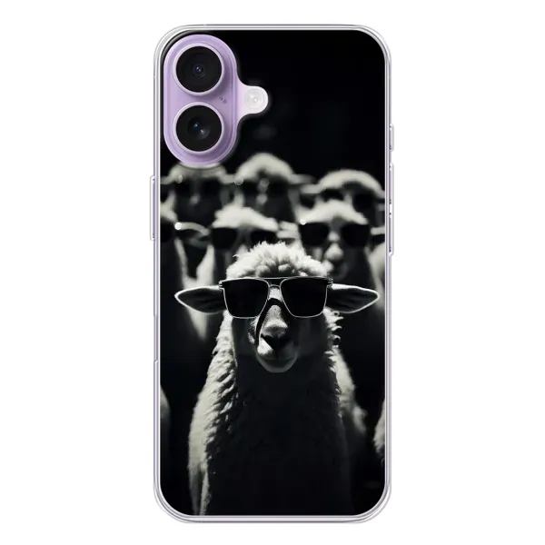 Чохол з принтом «Овечка в окулярах» для iPhone 17
