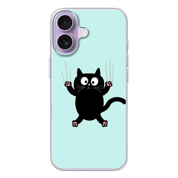 Чехол с принтом «Падающий кот» для iPhone 17 Чехол с принтом «Падающий кот» для iPhone 17