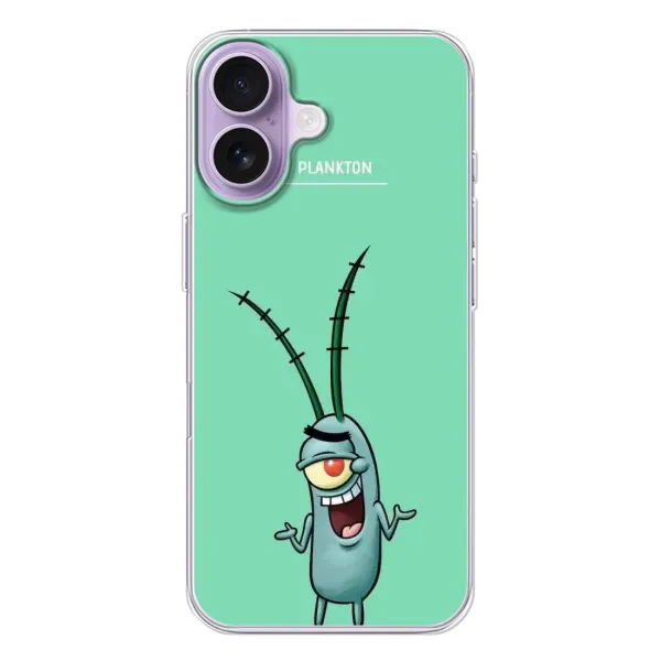 Чохол з принтом «Персонаж Планктон» для iPhone 17