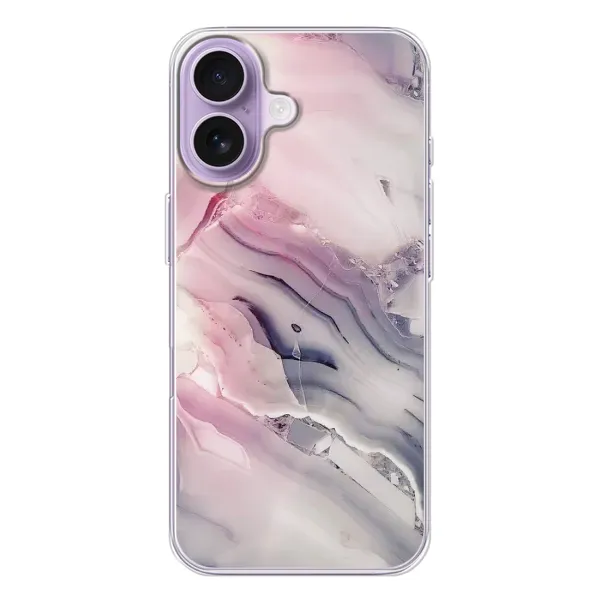 Чохол з принтом «Пурпурний Мрамор» для iPhone 17