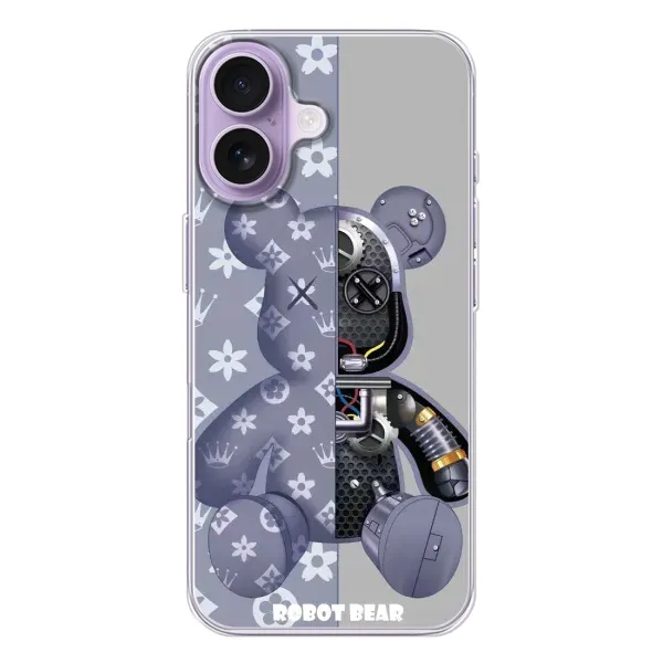 Чохол з принтом «Робот Медведик» для iPhone 17 Чохол з принтом «Робот Медведик» для iPhone 17
