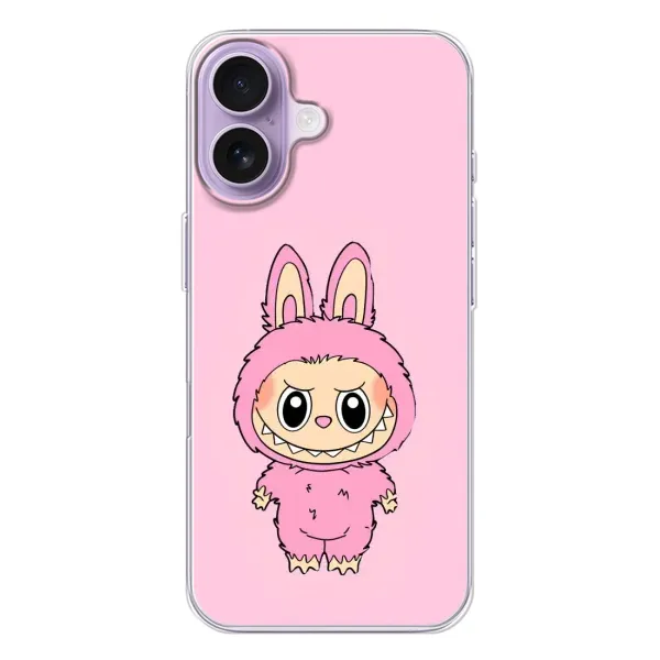 Чохол з принтом «Рожевий Лабубу» для iPhone 17