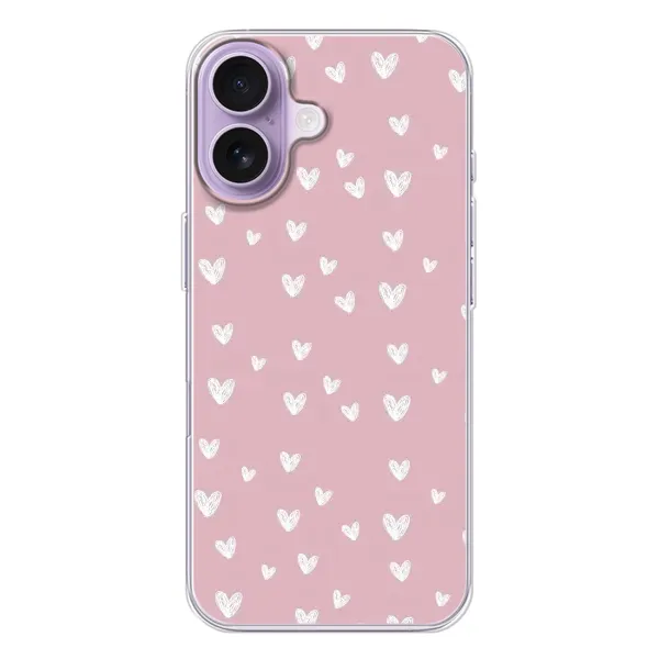 Чехол с принтом «Сердечки на розовом» для iPhone 17 Чехол с принтом «Сердечки на розовом» для iPhone 17