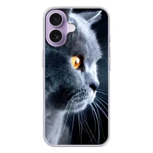 Чехлы с Котиками для iPhone 17 (VPrint) (Серый Кот)