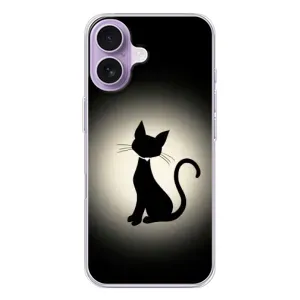 Чехол с принтом для iPhone 17 (AlphaPrint) Модные коты (Силуэт котика)