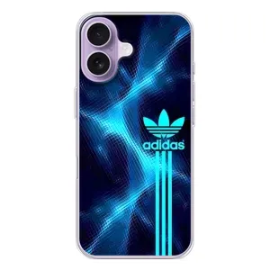 Чехлы Адидас для iPhone 17 (AlphaPrint) (Синий Адидас)