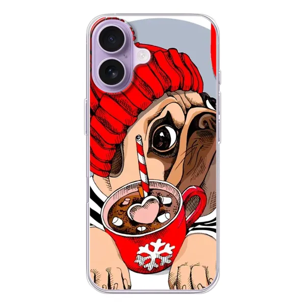 Чохол з принтом «Песик в шапці» для iPhone 17