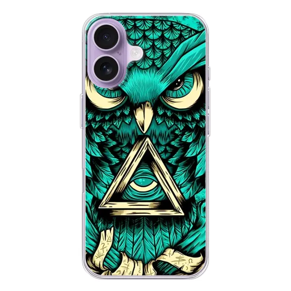 Чохол з принтом «Сова з оком» для iPhone 17