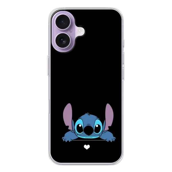 Чохол з принтом «Стіч на чорному» для iPhone 17