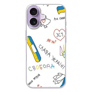 Чехлы Доброго вечора, ми за України для Айфон 17 (AlphaPrint) (Стикер)