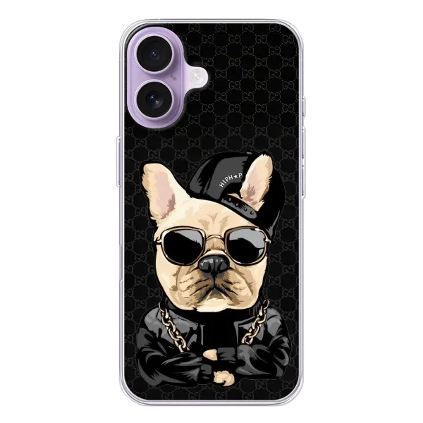 Чохол з принтом «Стильна собака» для iPhone 17