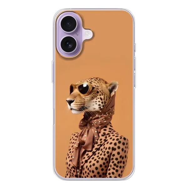 Чохол з принтом «Стильний леопард» для iPhone 17