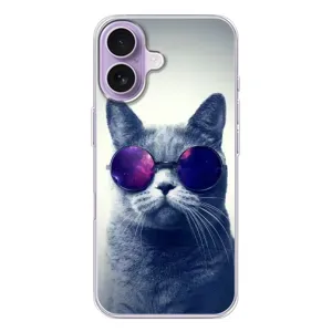 Чехол с принтом для iPhone 17 (AlphaPrint) Модные коты (Стильный кот)