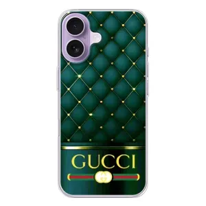 Чохли GUCCI для Айфон 17 (AlphaPrint) (Текстура Гуччі)