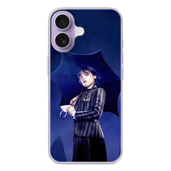 Чохол з принтом «Венздей з парасолькою» для iPhone 17