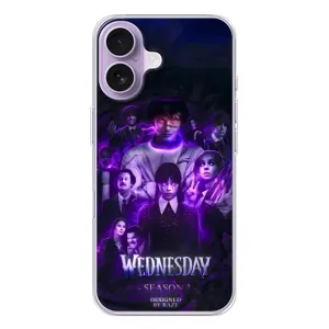 Чохол з дизайном Венздей 2 на iPhone 17 (Фіолетова магія Венздей)