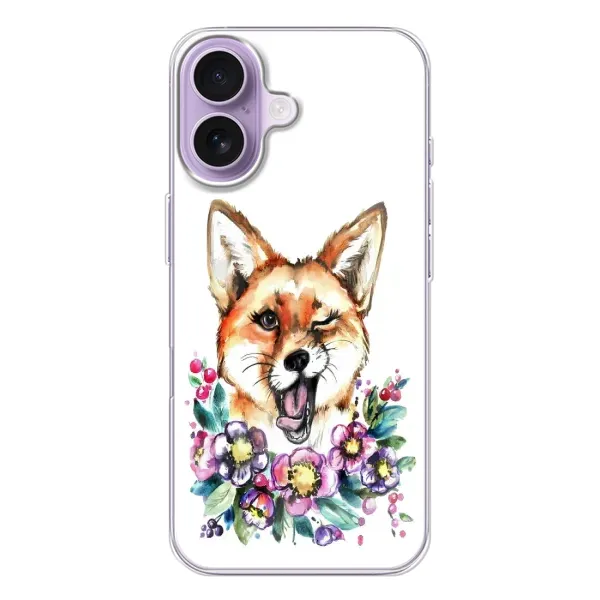 Чохол з принтом «Весела лисичка» для iPhone 17