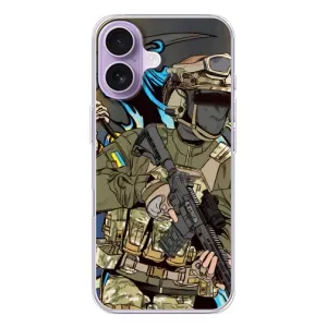 Чехлы с картинкой ЗСУ для iPhone 17 (AlphaPrint) (Воин ВСУ)