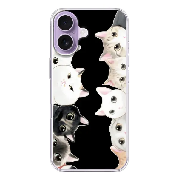 Чехол с принтом «Взгляд котов» для iPhone 17 Чехол с принтом «Взгляд котов» для iPhone 17