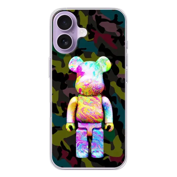 Чохол з принтом «Яскравий Bearbrick» для iPhone 17