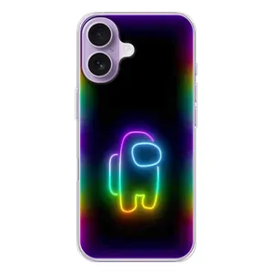 Чехол Амонг Ас для iPhone 17 (AlphaPrint) (Яркий скин)