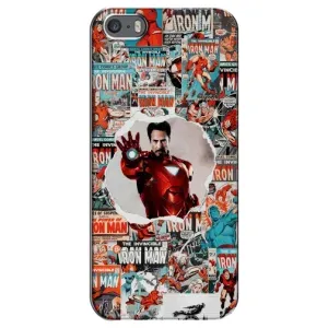 Чохли з героями Марвел iPhone 5 / 5s / SE (VPrint) (Айронмен)
