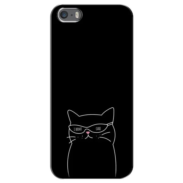 Чохол з принтом «Байдужий кіт» для iPhone 5 / 5s / SE Чохол з принтом «Байдужий кіт» для iPhone 5 / 5s / SE