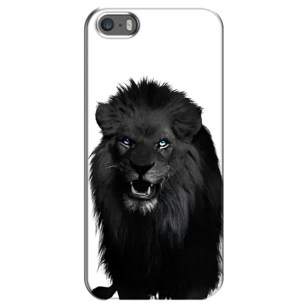 Чохол з принтом «Чорний ЛЕВ» для iPhone 5 / 5s / SE