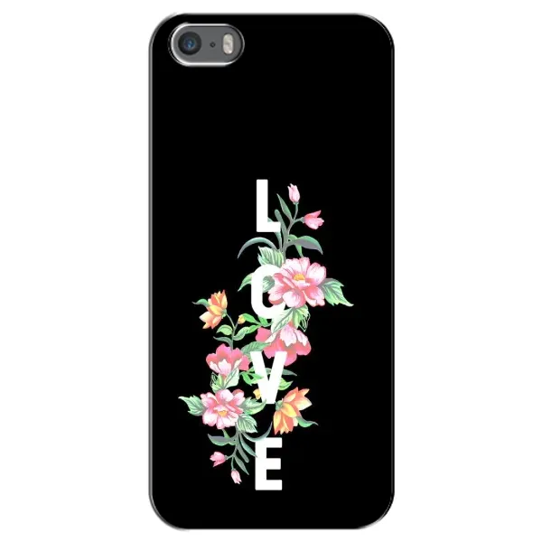 Чехол с принтом «Цветы LOVE» для iPhone 5 / 5s / SE Чехол с принтом «Цветы LOVE» для iPhone 5 / 5s / SE