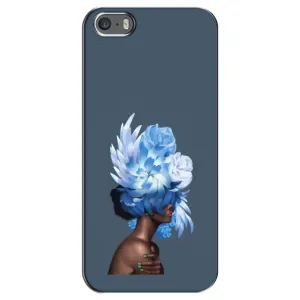 Чехлы (ART) Цветы на iPhone 5 / 5s / SE (VPrint) (Квіти на голові)
