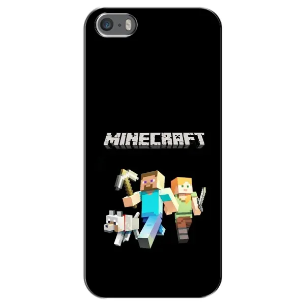 Чехол с принтом «герои Minecraft» для iPhone 5 / 5s / SE