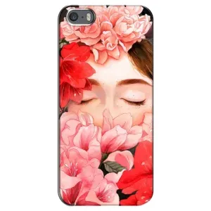 Чехлы (ART) Цветы на iPhone 5 / 5s / SE (VPrint) (Очі в квітах)