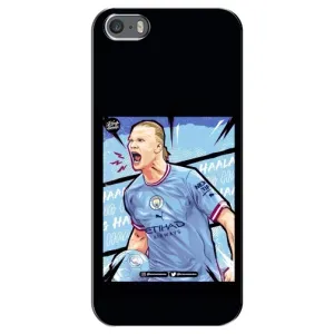 Чехлы с футболистом Ерлинг Холанд для iPhone 5 / 5s / SE (AlphaPrint) (гол Эрлинг Холланд)