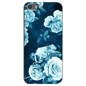 Чехлы (ART) Цветы на iPhone 5 / 5s / SE (VPrint) (Блактині бутони)