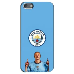 Чехлы с футболистом Ерлинг Холанд для iPhone 5 / 5s / SE (AlphaPrint) (Холанд Манчестер Сити)