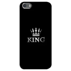 Чохол з Короною Епл 5 / 5с / СЕ - (AlphaPrint) (KING)