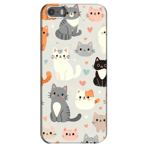 Чохол з принтом «Колаж котів» для iPhone 5 / 5s / SE Чохол з принтом «Колаж котів» для iPhone 5 / 5s / SE