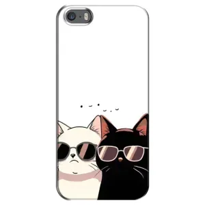 Чохол з принтом «Коти в окулярах» для iPhone 5 / 5s / SE