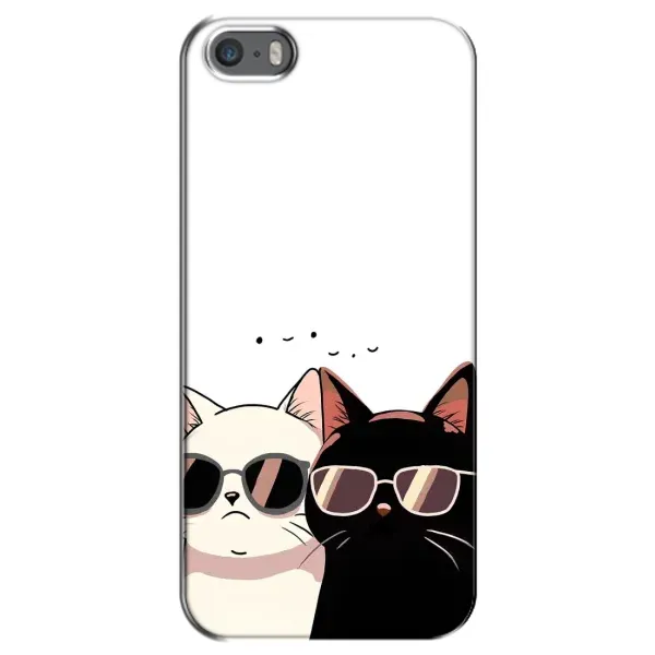 Чохол з принтом «Коти в окулярах» для iPhone 5 / 5s / SE Чохол з принтом «Коти в окулярах» для iPhone 5 / 5s / SE