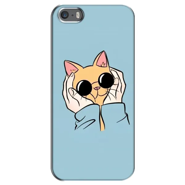 Чохол з принтом «Котик в окулярах» для iPhone 5 / 5s / SE Чохол з принтом «Котик в окулярах» для iPhone 5 / 5s / SE