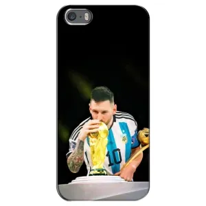 Чехлы для iPhone 5 / 5s / SE (Leo чемпион) (AlphaPrint) (Кубок Месси)