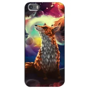 Чохли з картинкою Лисичка для iPhone 5 / 5s / SE (VPrint) (Лисичка в космосі)