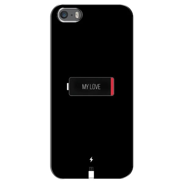 Чехол с принтом «Love battery» для iPhone 5 / 5s / SE Чехол с принтом «Love battery» для iPhone 5 / 5s / SE