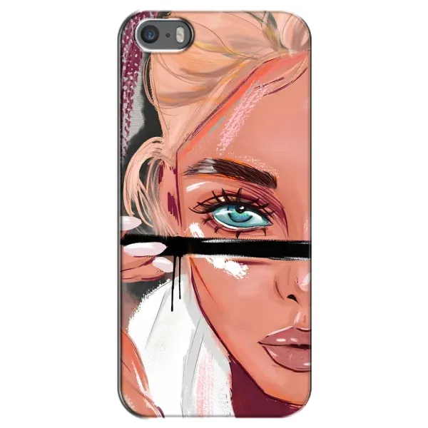 Чохол з принтом «Макіяж» для iPhone 5 / 5s / SE