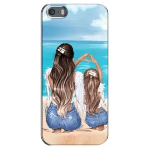 Чохол з друком для iPhone 5 / 5s / SE - (Мама з дитинкою) (AlphaPrint)