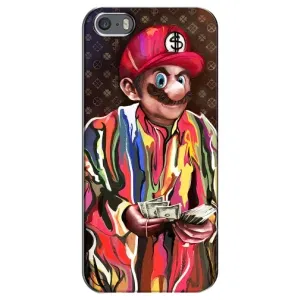 Бренднові Чохли для iPhone 5 / 5s / SE - (PREMIUMPrint) (Mario LV)