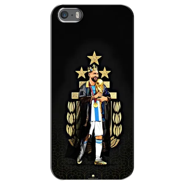 Чехол с принтом «Месси Король» для iPhone 5 / 5s / SE