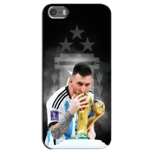 Чехлы для iPhone 5 / 5s / SE (Leo чемпион) (AlphaPrint) (Месси Чемпион)
