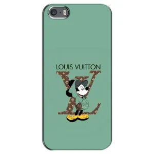 Чехлы Луи Витон для iPhone 5 / 5s / SE (AlphaPrint - LOUIS VUITTON) (Микки Маус LV)